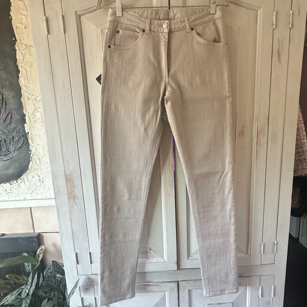MAISON MARTIN MARGIELA PARIS FADED CAMEL DENIM JEANS